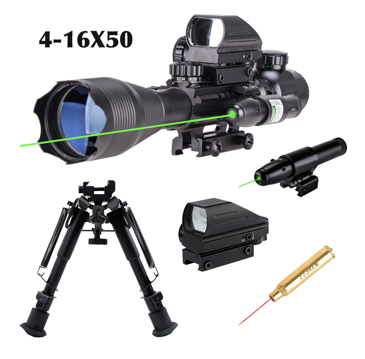 The Marksman 5 Piece Package with Illuminated Scope