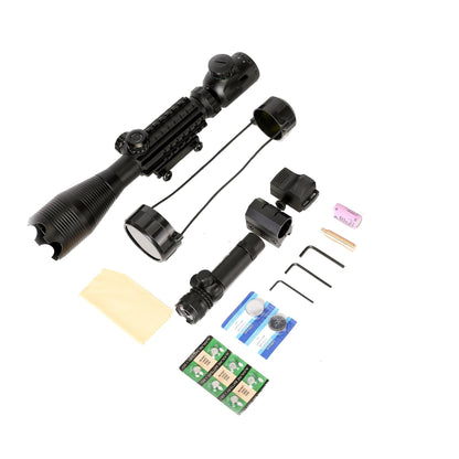 TAC-4: 4 Piece 4-16x50 Illuminated Reticle Scope Package