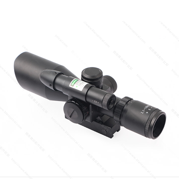 2.5-10X40E green laser integrated M10 optical sniper sight